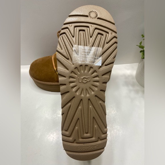 NEW UGG Classic Mini II Braid Suede Wool Women’s Platform Boots 1138492 9,11 - Picture 5 of 9